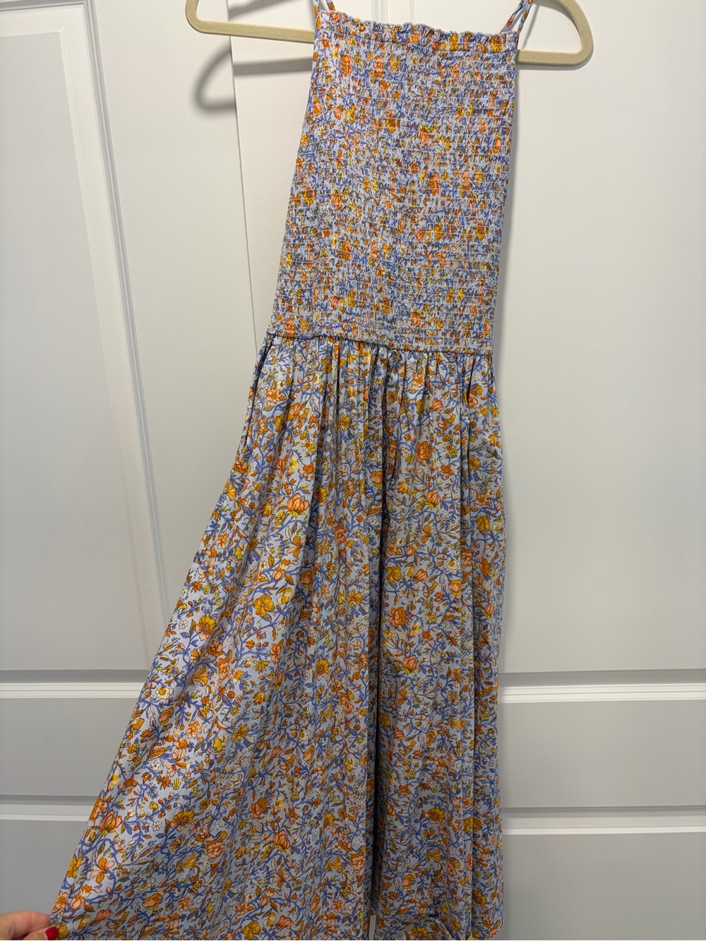 J. Crew Floral Midi Dress with pockets